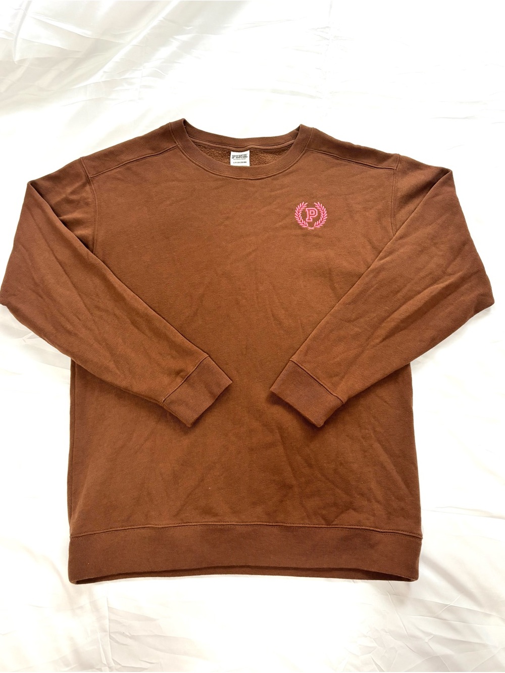 Victoria’s Secret PINK Brown Crewneck Sweatshirt Size Small